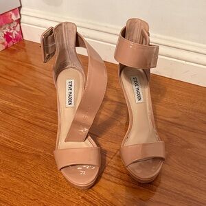 Steve Madden Blush Patent Platform Heels